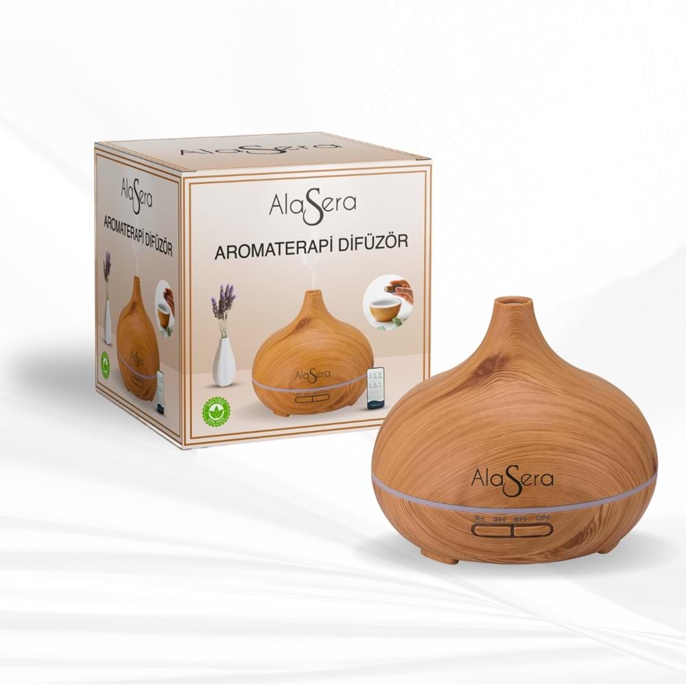 ALASERA AROMATERAPİ AÇIK AHŞAP DİFÜZÖR