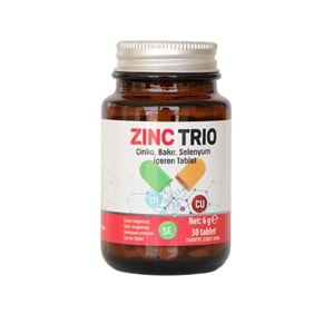 ZINC TRIO 30 TABLET (Çinko, Bakır, Selenyum)