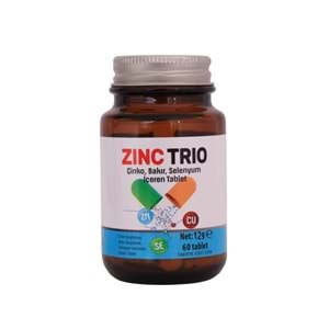 ZINC TRIO 60 TABLET (Çinko, Bakır, Selenyum)